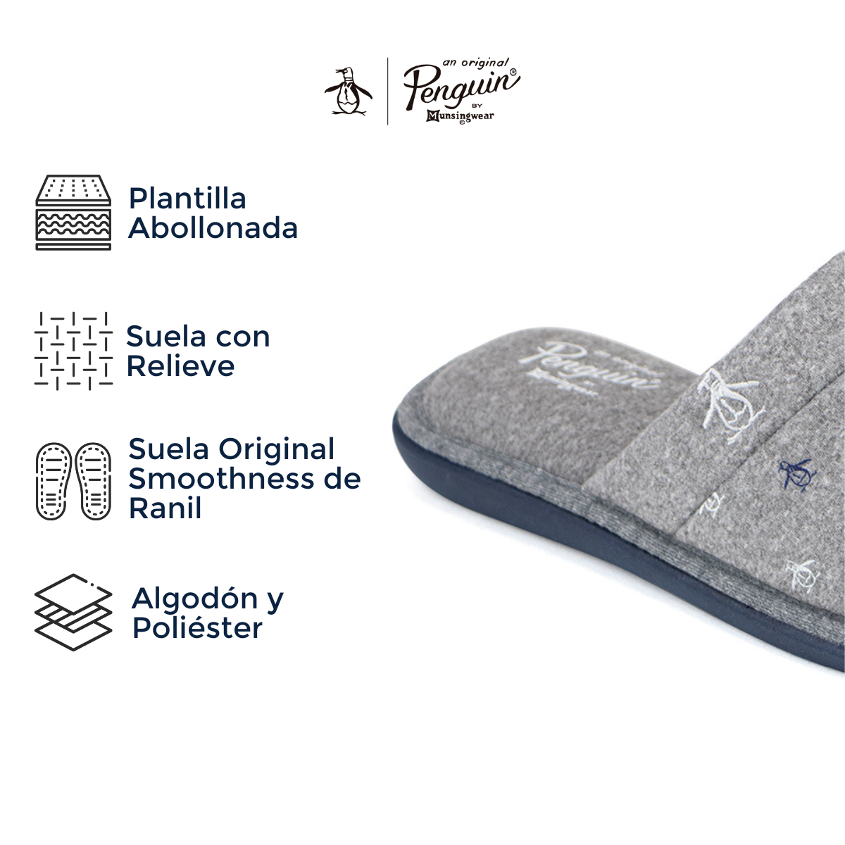 Pantufla Style Lundi Gris