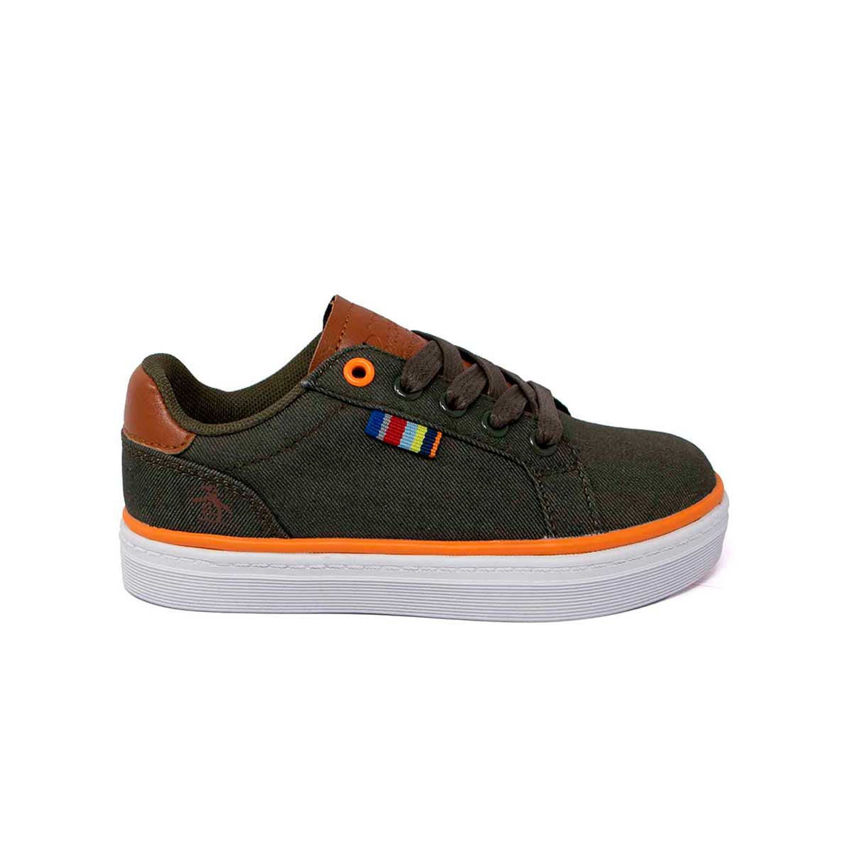 Tenis Daxon Style Junior Verde con Naranja