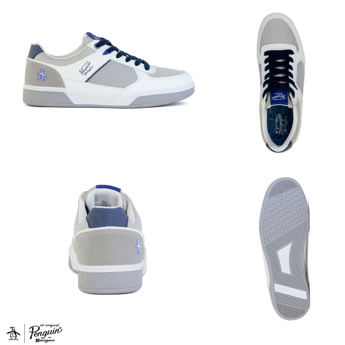 Tenis Style Hank Blanco Con Azul